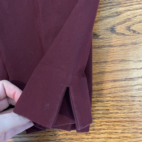 Brooks Brothers Side-Zip Stretch Cotton Pant Maroon - Picture 9 of 14